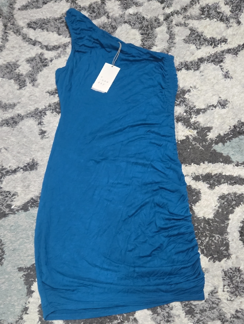 a new day One-Shoulder Teal-Blue Bodycon Dress